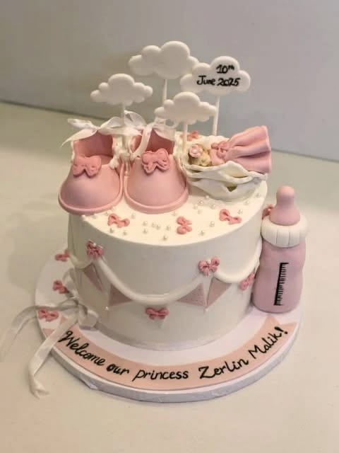 Welcome Baby Girl Cake